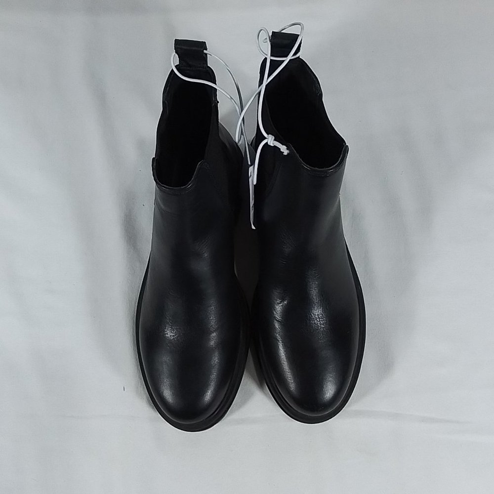 Women's Steve Madden Chelsea Leather Pull-On Boot-Black-Various Sizes-NWT - Picture 6 of 7